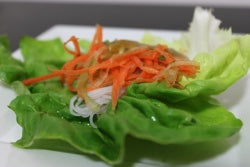 Lettuce Wraps With Curried Peanut Sauce