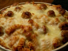 Rotini Meatball Bake Recipe