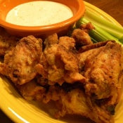 Breaded Hot Chicken Wings With Chili Con Carne Seasoning