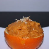 Mashed Sweet Potatoes in Orange Cups Recipe