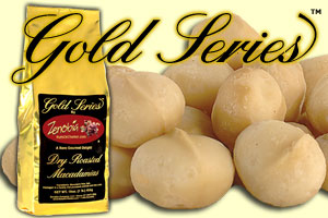 Dry Roasted Macadamias Gold Series 1 LB. Bag